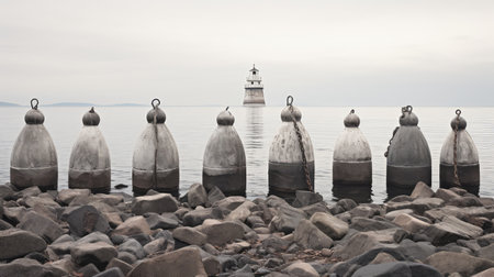 waves grey nautical In the second photographの素材