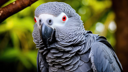 bird gray parrotの素材