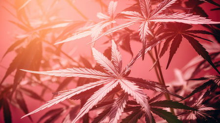 outdoor cannabis pinkの素材