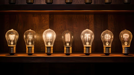 edison old fashioned light bulbの素材