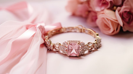 bow gift pinkの素材