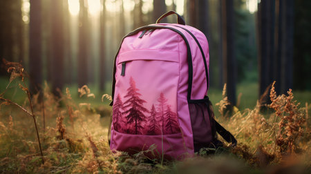 vibrant pink backpackの素材