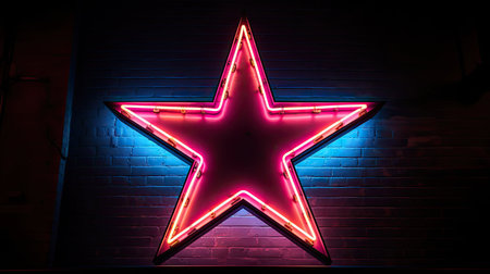 glowing neon starsの素材