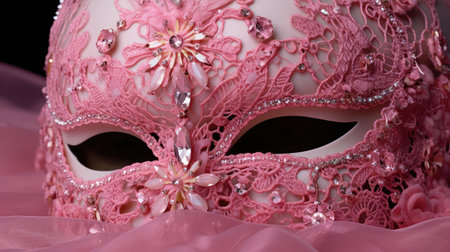 beads pink maskの素材