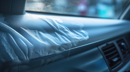 pair blurred cleaning car interior glovesの素材