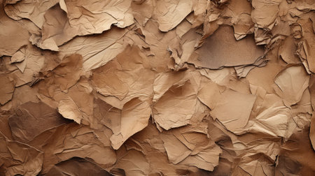 jagged torn paper brownの素材