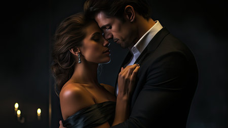 romance anniversary dark backgroundの素材