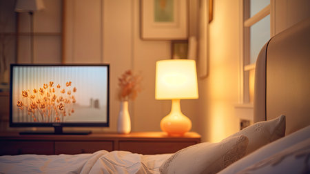 setting blurred interior tvの素材