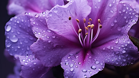 photograph rhododendron purpleの素材