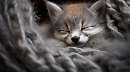 adorable gray kittenの素材