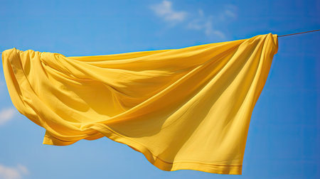 vibrant yellow shirtの素材