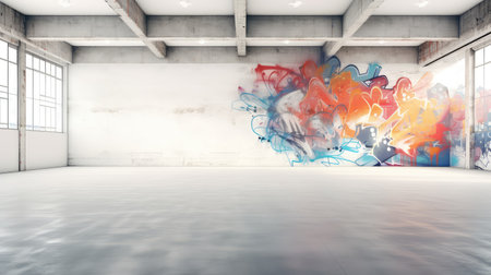 contrast blurred white wall interiorの素材