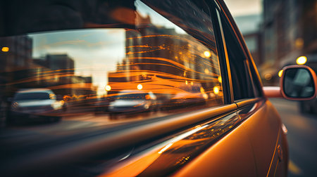 mirror blurred car interior iconsの素材