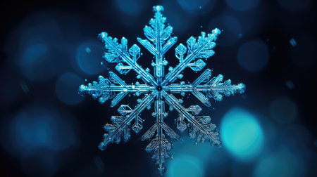 crystal blue snow flakesの素材