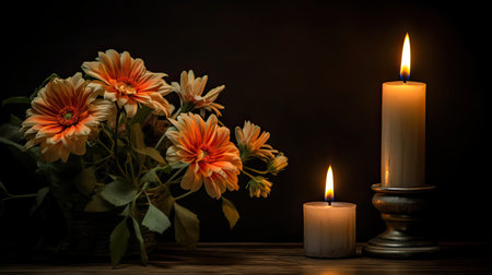 glow lighting candlesの素材