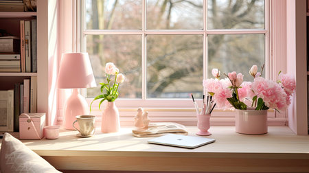 stylish pink deskの素材