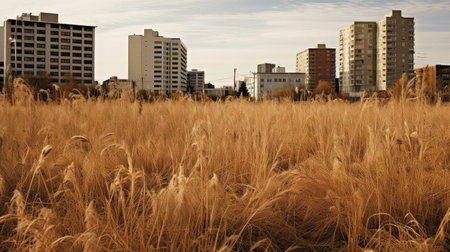 barren brown grassの素材