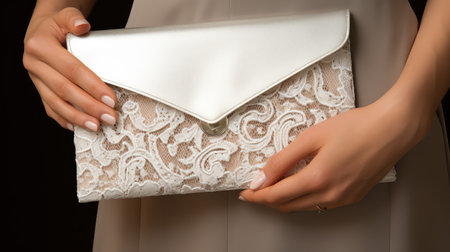 luxury silver envelopeの素材