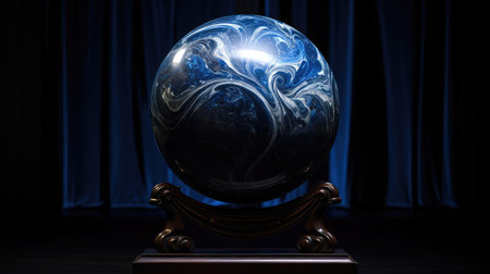 intricate dark blue marbleの素材