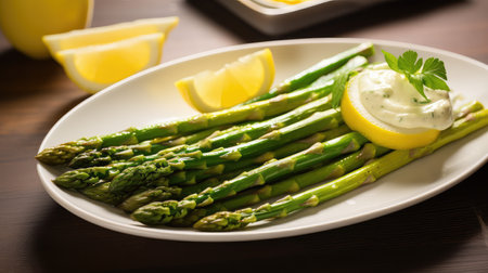 seasonal delicious asparagus greenの素材