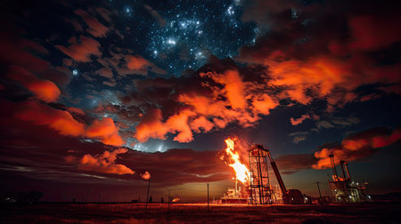 drilling oil and gas rigの素材