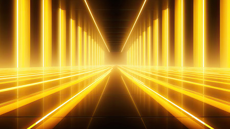 energetic yellow neon backgroundの素材