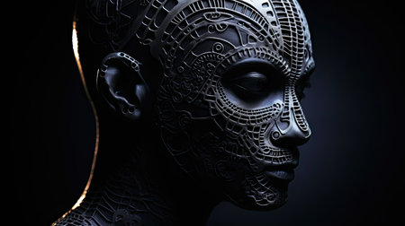 otherworldly alien silhouetteの素材