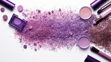 lipsticks purple glitter transparent backgroundの素材