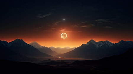 night moon and sunの素材