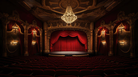 stage dark theaterの素材