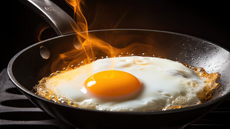 breakfast sunny side up eggの素材