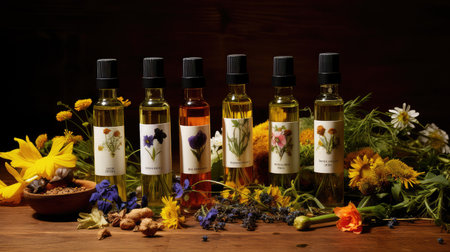 herbs natural hair oilの素材