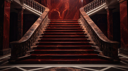 contrast dark red marbleの素材