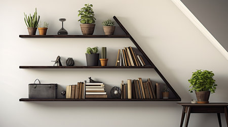 wood interior bookshelfの素材