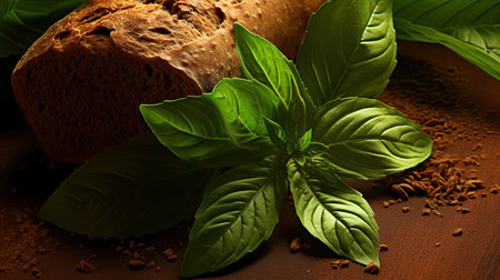 loaf brown and green backgroundsの素材