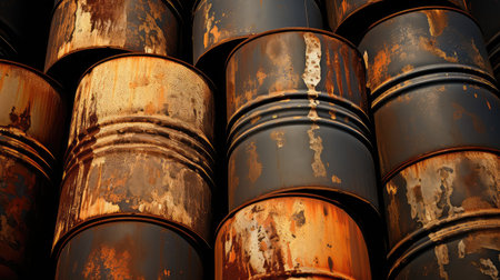 storage barrels of oilの素材
