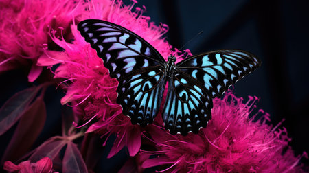 vibrant dark butterflyの素材