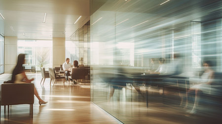 soft blurred executive office interiorの素材