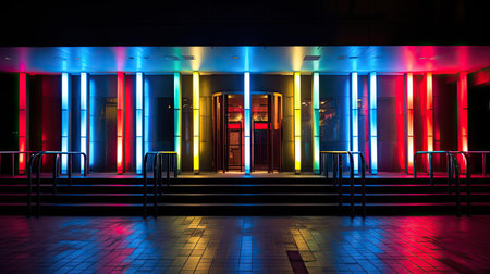 glow movie theater lightsの素材