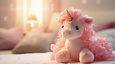 glittery pink unicornの素材