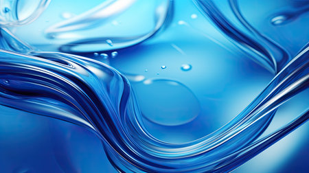 silver blue fluid backgroundの素材