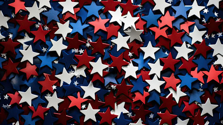 blue patriotic star backgroundの素材