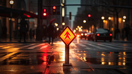 light arrow sign lightsの素材