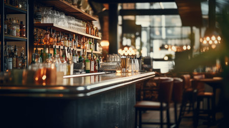 colors blurred italian restaurant interiorの素材