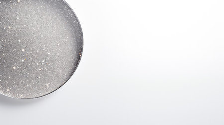shine silver glitter circleの素材