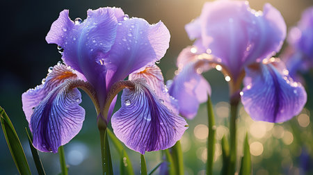 sparkle purple irisの素材