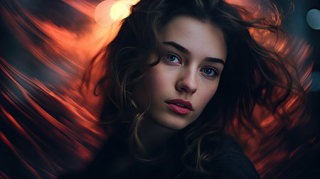 vibrant dark blurred backgroundの素材