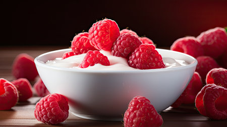 juicy red raspberry fruitの素材