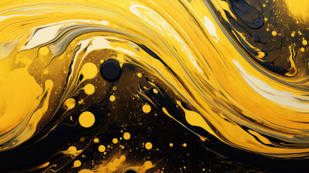 colors yellow and black abstractの素材