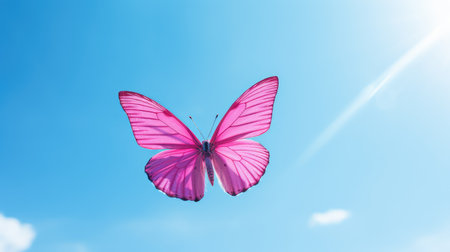 sky pink butterflyの素材